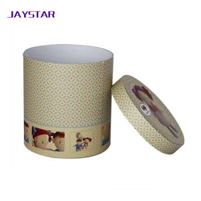 Different printing designs custom luxury food packaging round paper tube canisters